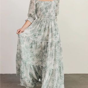 Baltic Born Green Floral Maxi Dress